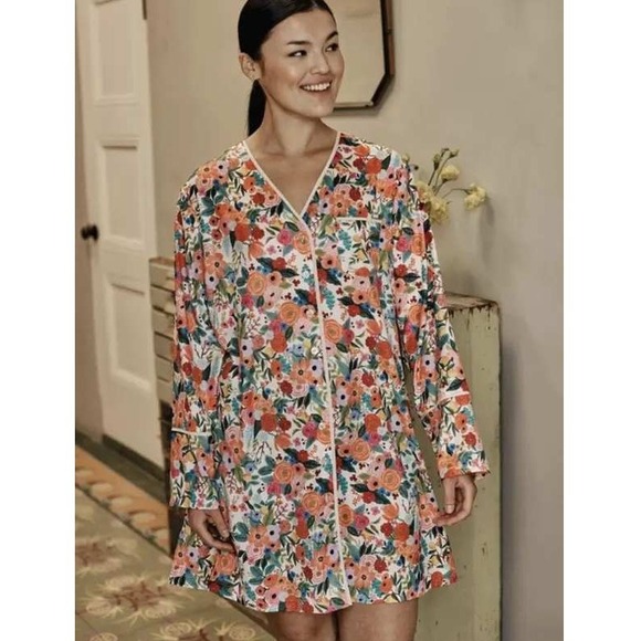 summersalt Other - Rifle Paper Co. x Summersalt Garden Party Cloud 9 Sleep Shirt Dress Size XS